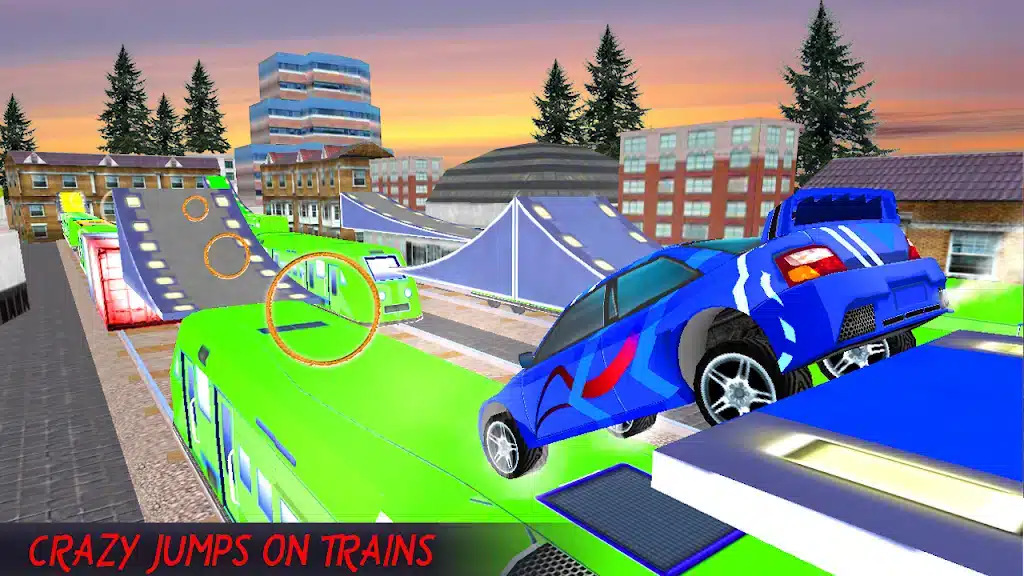 Highway Car Stunt on Crazy Train Fun Mania SellUnitySourceCode screenshot 5