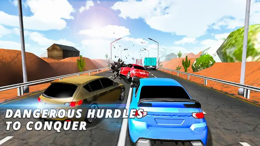 Highway City Traffic Racer 2018: Escape the Bombs SellUnitySourceCode screenshot 4