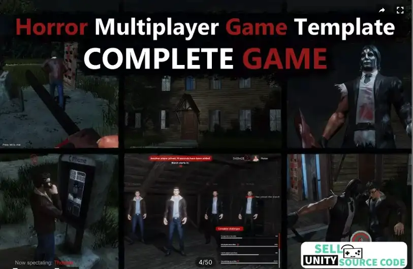 Horror Multiplayer Game Template SellUnitySourceCode screenshot 2
