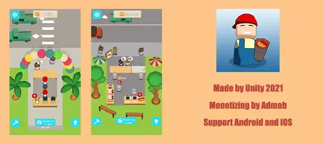 Idle Food Venture SellUnitySourceCode screenshot 2