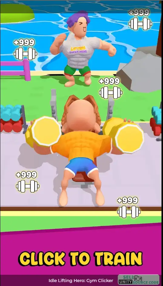 Idle Lifting Hero: Gym Clicker SellUnitySourceCode  screenshot 5