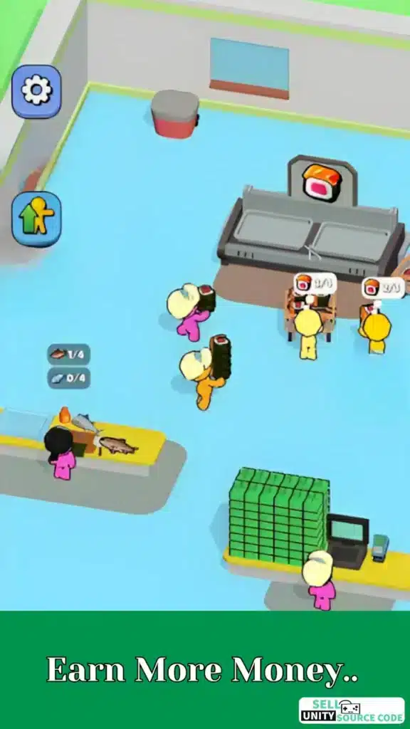 Idle Mini Mall-Market Tycoon SellUnitySourceCode screenshot 2