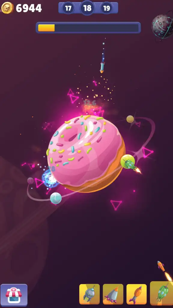 Idle Space Destroyer – Planet Bomber Hyper Casual SellUnitySourceCode  screenshot 2