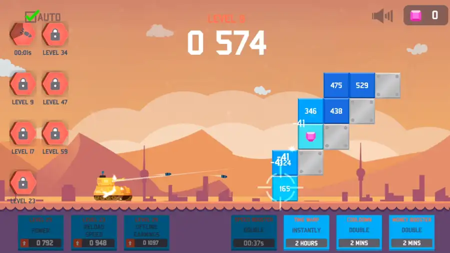 Idle Tank Battle SellUnitySourceCode screenshot 3