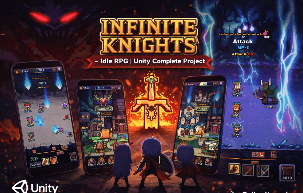 👑 Infinite Knights – Idle RPG SellUnitySourceCode