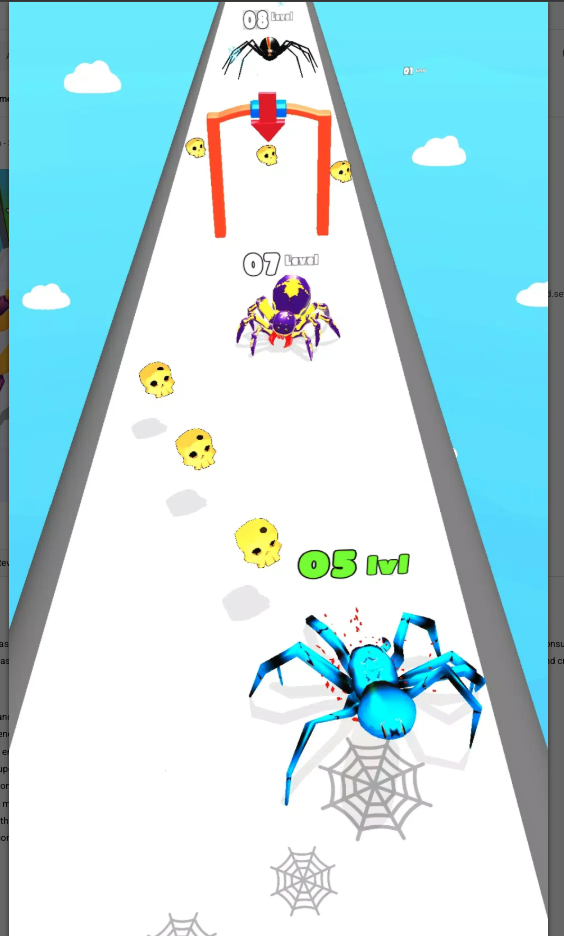 Insect Run - Spider Evolution screenshot 5