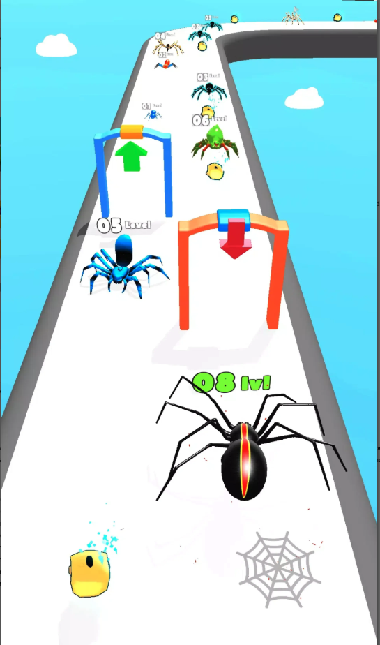 Insect Run - Spider Evolution screenshot 7