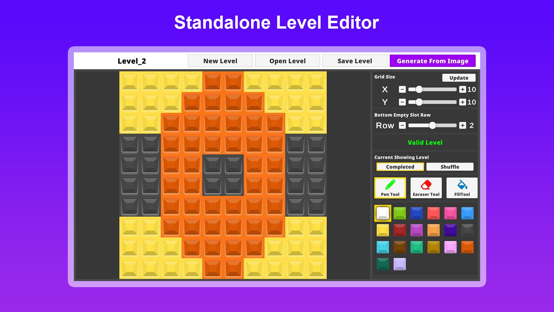 Jewel Tile Sorting Template - Level Editor screenshot 7