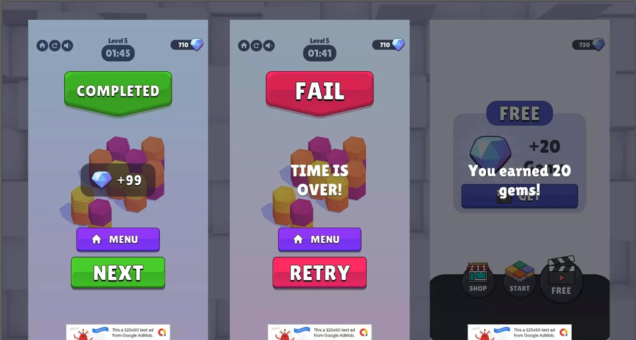 Jump Tiles | Complete Game (Level Editor + Admob) screenshot 5
