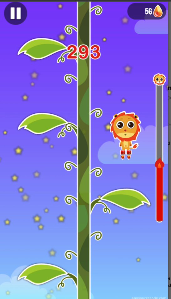 Jumping Sky Unity Source Code – Endless Vertical Jump Game Template screenshot 5