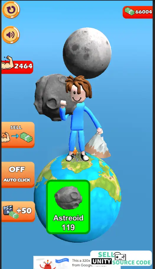 🏋️ Lifting Hero Gym Tap Clicker 3D SellUnitySourceCode screenshot 4