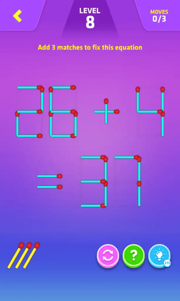 Matches Puzzle Game – SellUnitySourceCode screenshot 4
