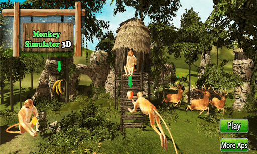 MONKEY SIMULATOR 3D – (Wild Jungle Adventure) – UNITY SOURCE CODE screenshot 5