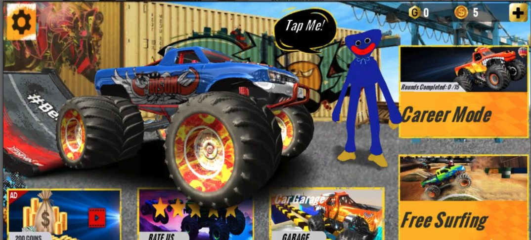 Monster Truck Stunt Game 3D screenshot 4