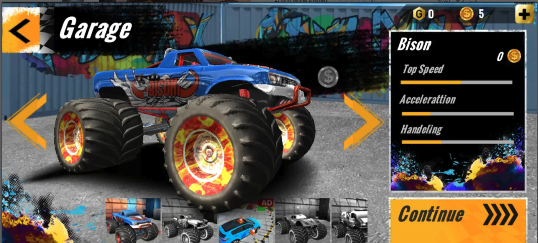 Monster Truck Stunt Game 3D screenshot 5