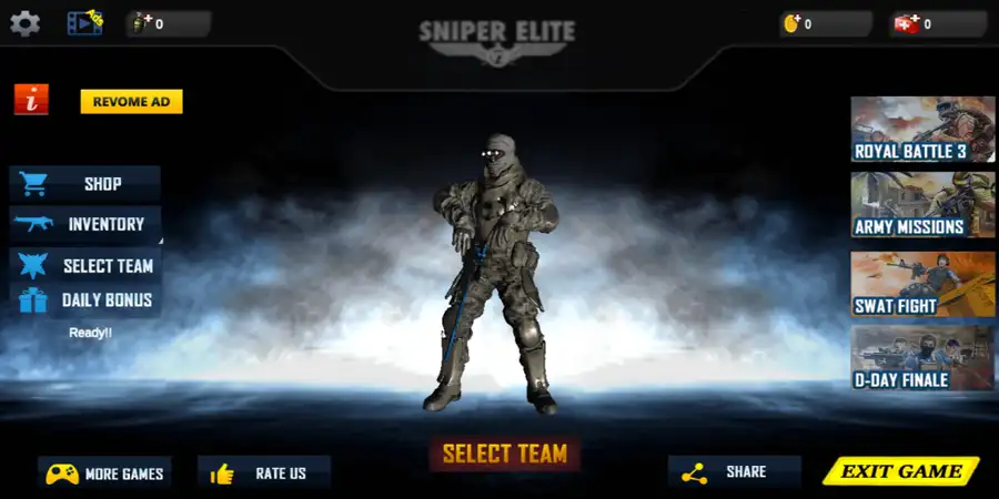 Mountain Sniper Shooting-Unity 3D Snow Action Game SellUnitySourceCode.  screenshot 4