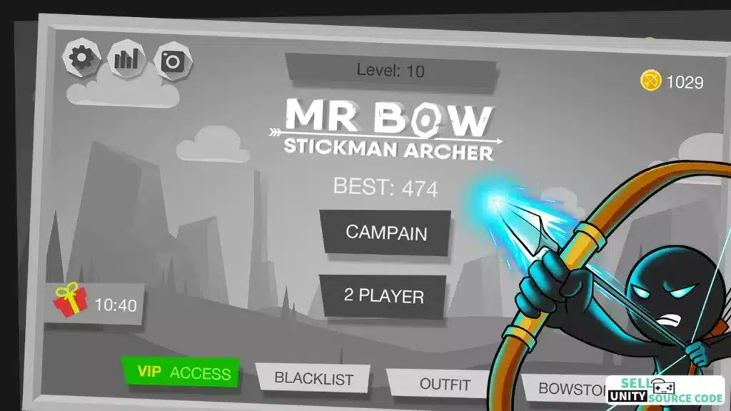Mr bow Stickman Archor SellUnitySourceCode 