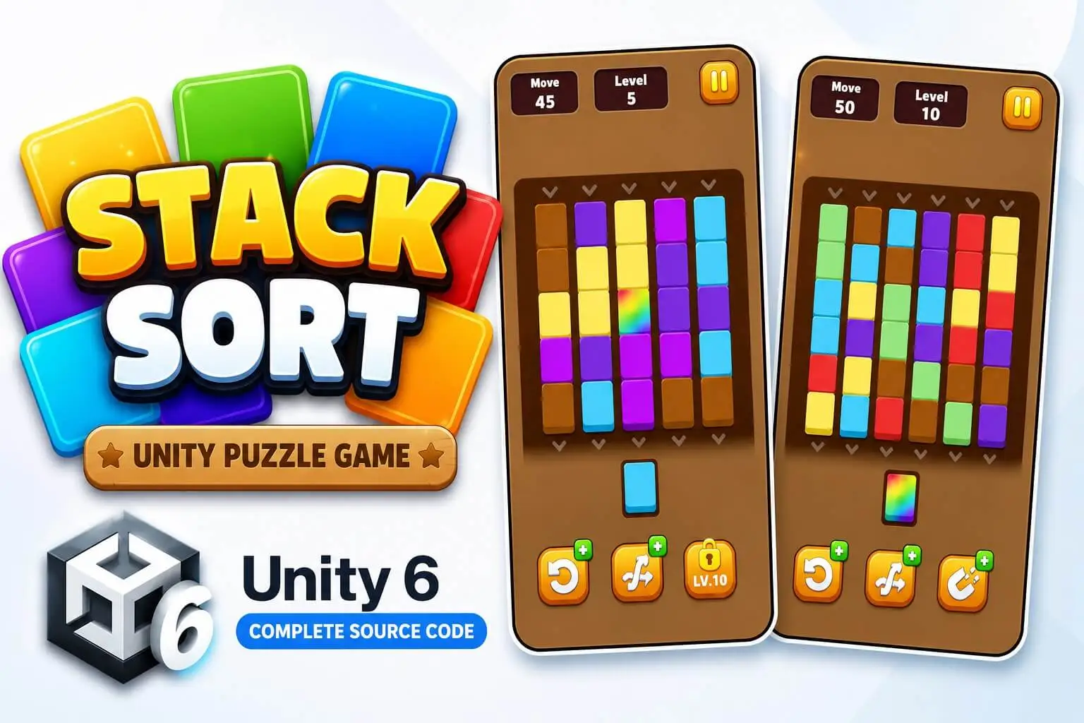 My Stack Sort – Unity Game Code screenshot 2