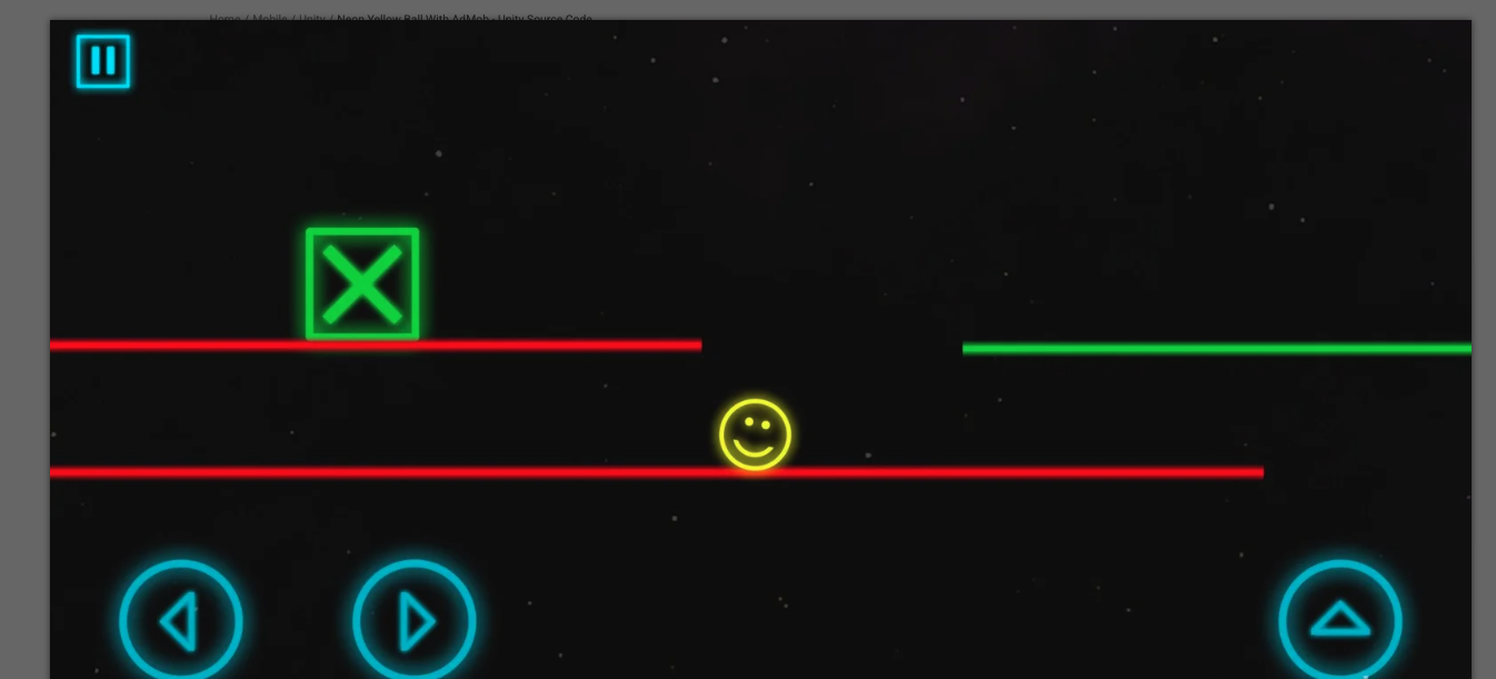 Neon Yellow Ball With AdMob - Unity Source Code screenshot 4