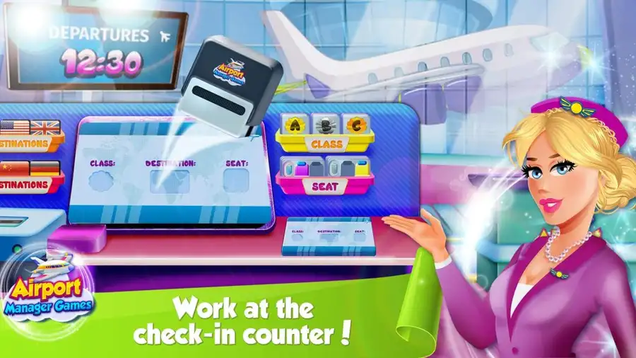 New Airport Manager Simulator – Flight Attendant Game – SellUnitySourceCode.com screenshot 4