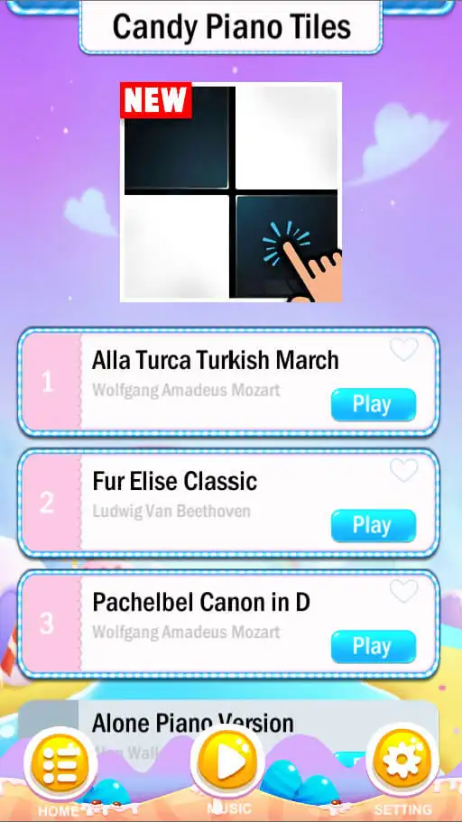 New Candy Piano Music Tiles - SellUnitySourceCode.com screenshot 3