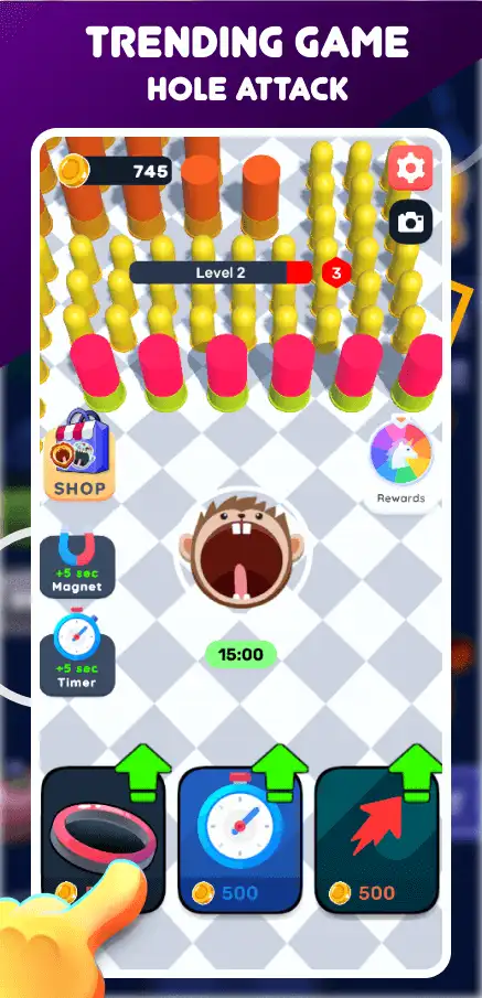 New Super Hole Attack – Top Trending Game | SellUnitySourceCode.com screenshot 3