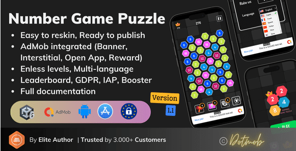 Number Game Puzzle – SellUnitySourceCode