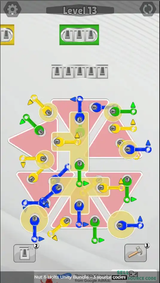 Nut & Bolts Unity Bundle – 3 Gmaes SellUnitySourceCode screenshot 4