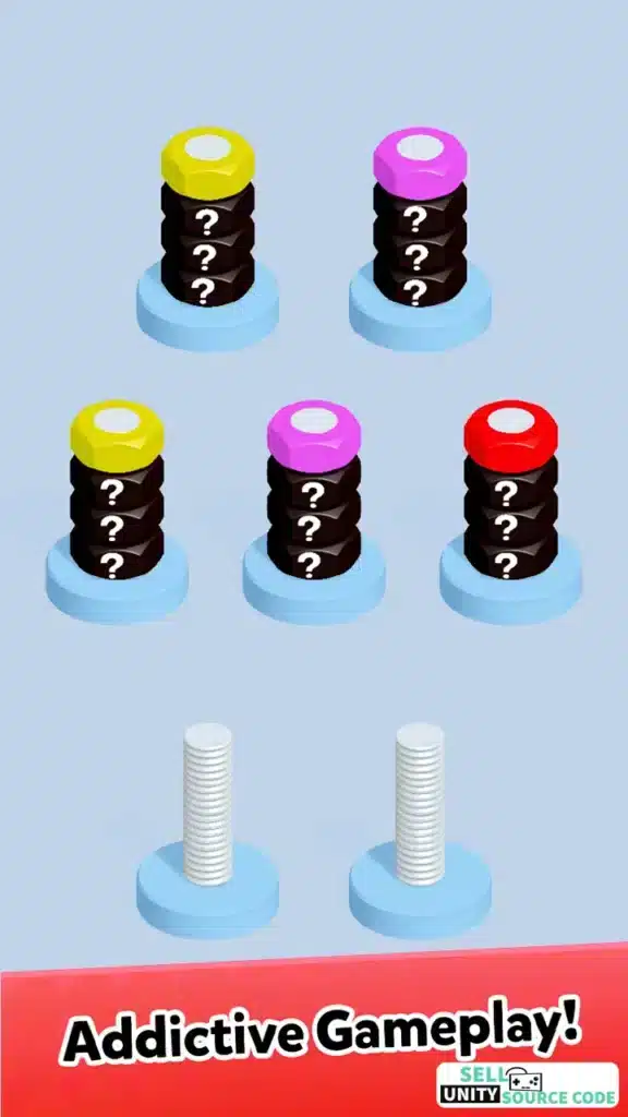 Nuts Bolts Sort Nimmi Developers SellUnitySourceCode screenshot 2