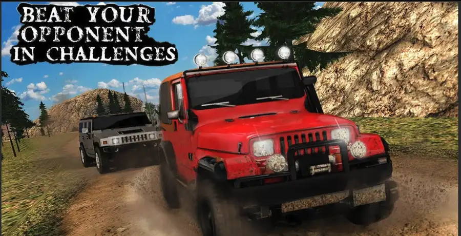 Offroad Mountain Jeep Drive Challenge free game 3d SellUnitySourceCode