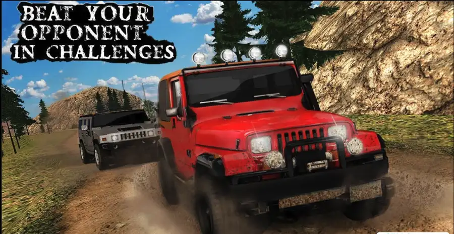 Offroad Mountain Jeep Drive Challenge free game 3d SellUnitySourceCode screenshot 2