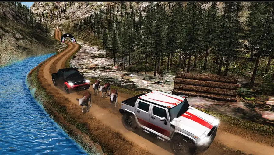 Offroad Mountain Jeep Drive Challenge free game 3d SellUnitySourceCode screenshot 5