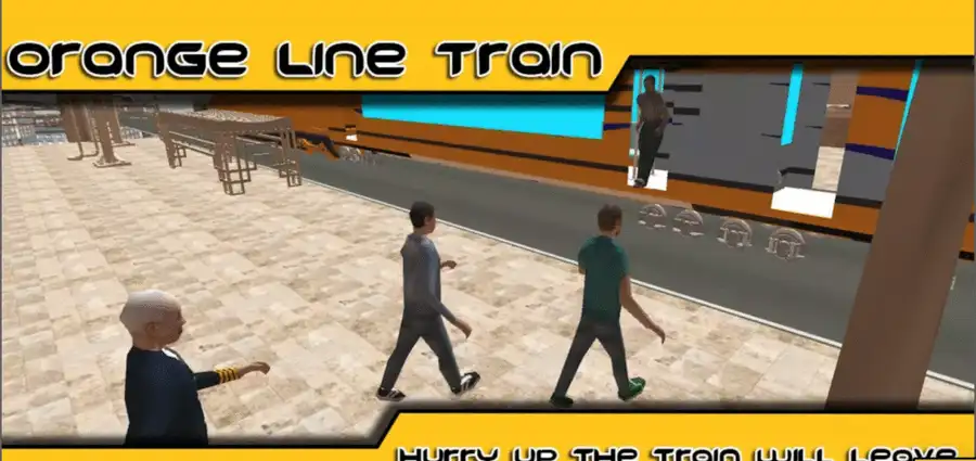 Orange Line Train SellUnitySourceCode screenshot 5