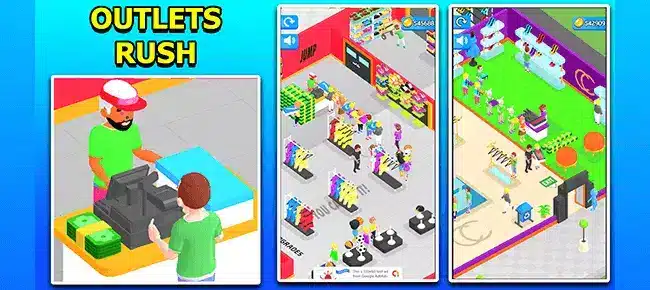 Outlets Rush 3D Idle Tycoon Game Sell Unity Source Code