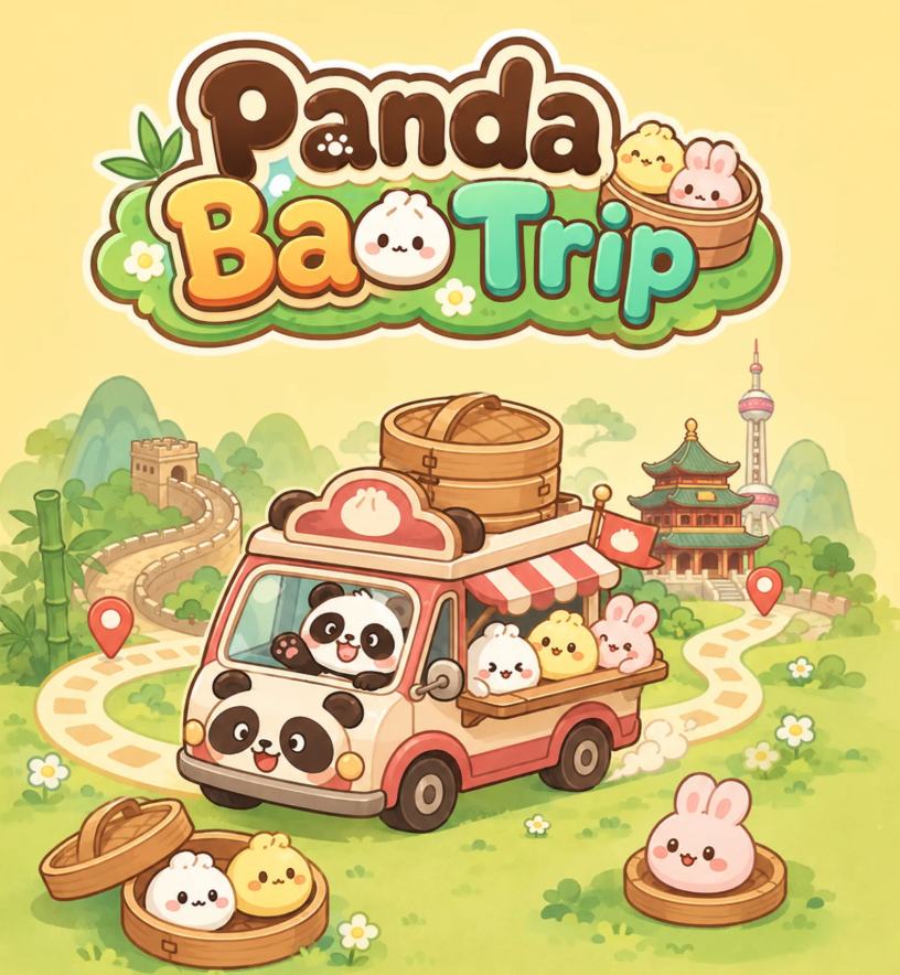 Panda Bao Trip: Cute Bun Puzzle screenshot 2