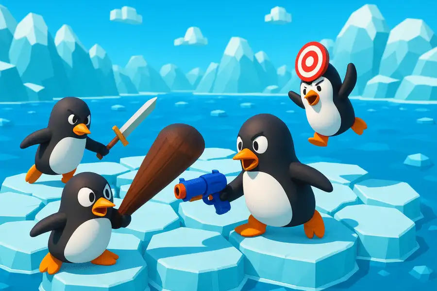 Penguins Battle Royale – Arctic Arena Brawl SellUnitySourceCode screenshot 3