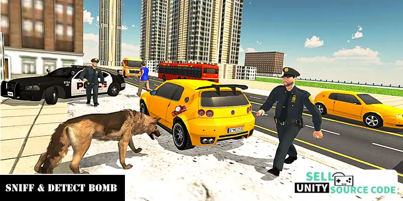 Police Dog Gangster Chase 2019 SellUnitySourceCode screenshot 5