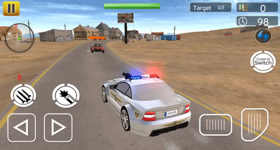 Police Shooting Chase Offroad SellUnitySourceCode screenshot 3