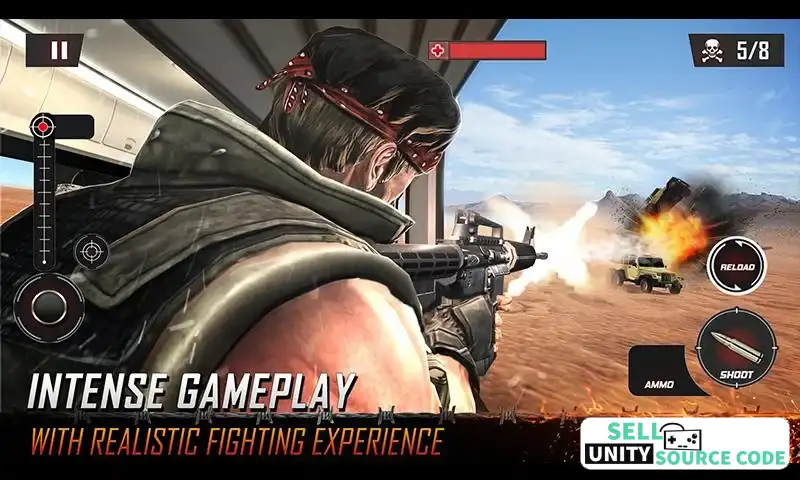 Police Train Counter Terrorist FPS Shooter SellUnitySourceCode