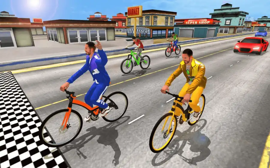 Real Bike Cycle Racing 3D: BMX Bicycle Rider Games SellUnitySourceCode screenshot 4