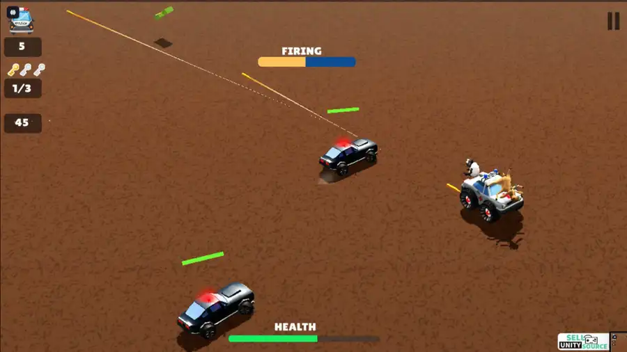 Robber Car Cop Shooter SellUnitySourceCode  screenshot 4