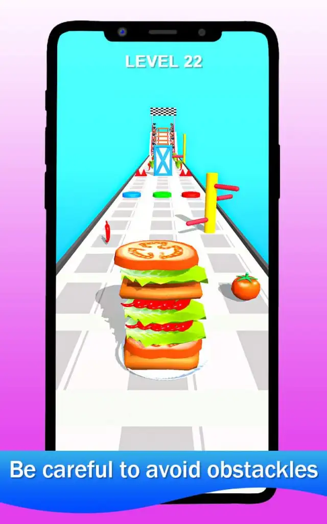 Sandwich Stack Rush 3D SellUnitySourceCode screenshot 3