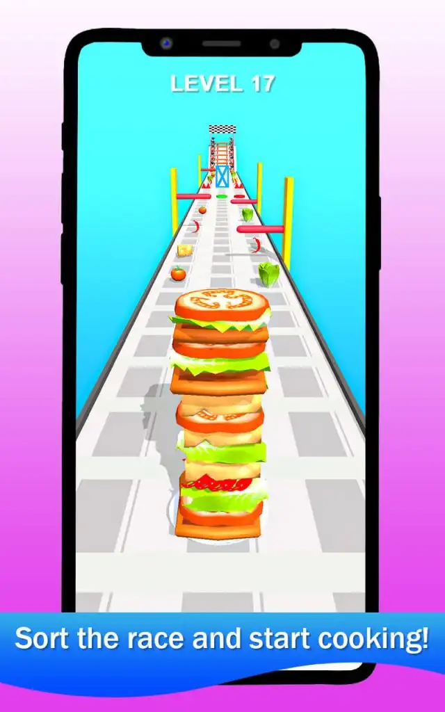 Sandwich Stack Rush 3D SellUnitySourceCode screenshot 5