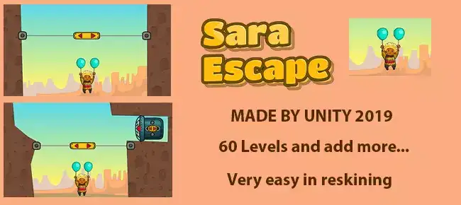 Sara Escape – puzzle game. SellUnitySourceCode screenshot 3
