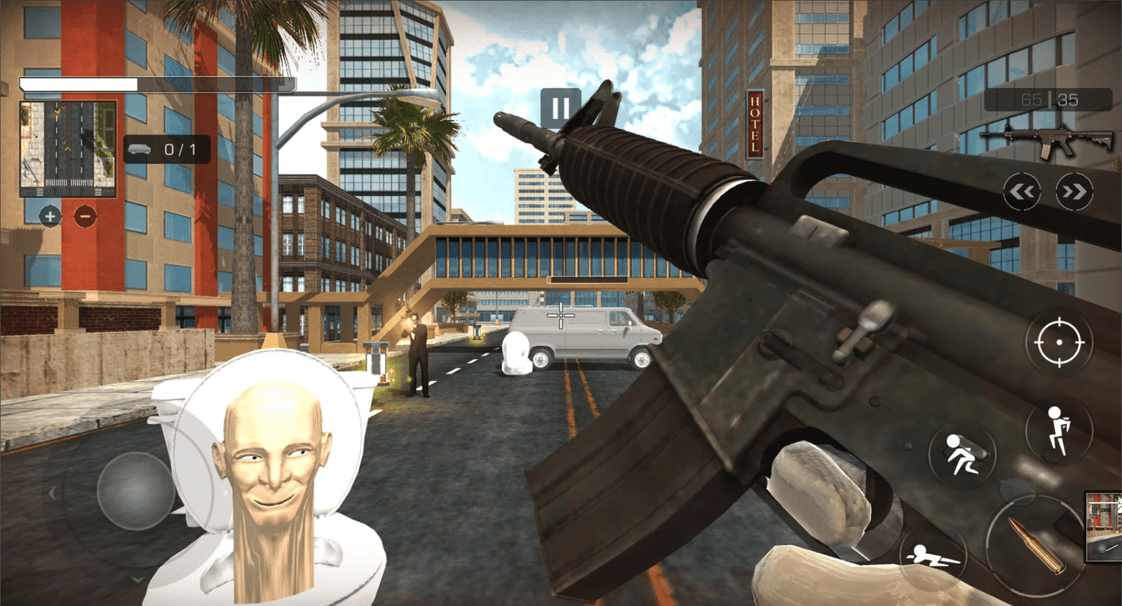 Shooter Skibidi – Toilet Hunting screenshot 3