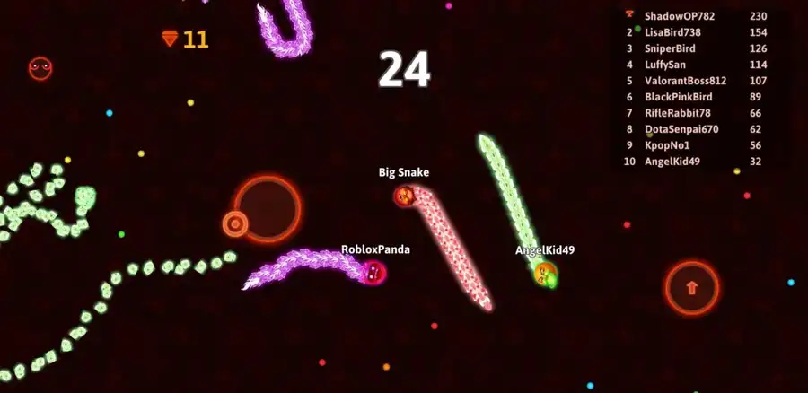 Snake Glow IO Unity Template screenshot 2