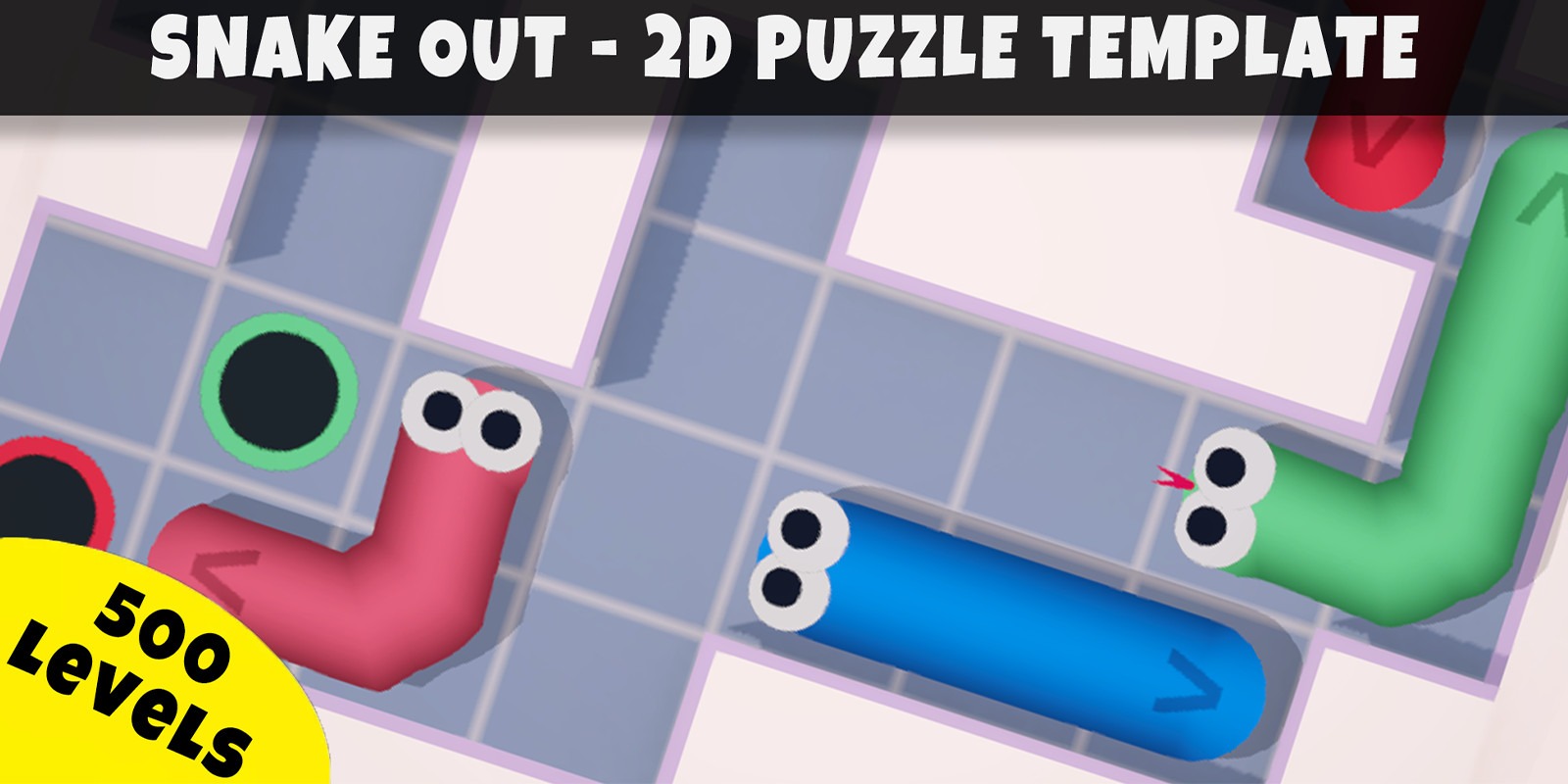 Snake Out | Unity 2D Puzzle Template + Editor screenshot 2