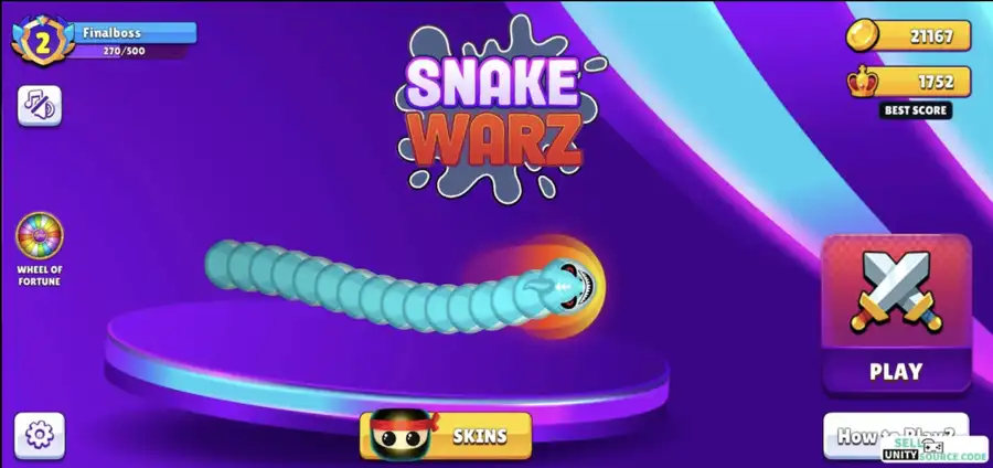 Snake Warz - Complete Game Template Unity SellUnitySourceCode screenshot 4