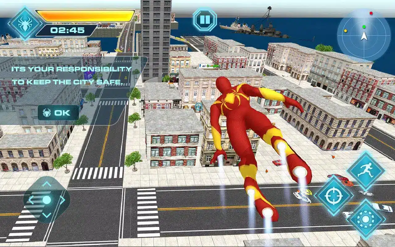 Spider Hero Flying Iron Adventure SellUnitySourceCode screenshot 2