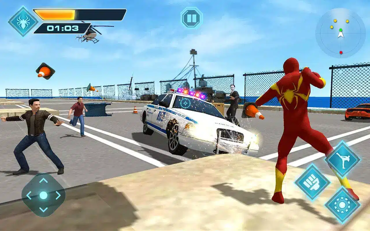 Spider Hero Flying Iron Adventure SellUnitySourceCode screenshot 5
